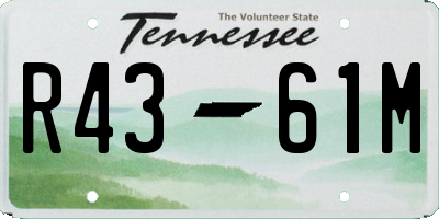 TN license plate R4361M