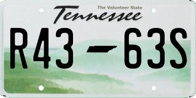 TN license plate R4363S