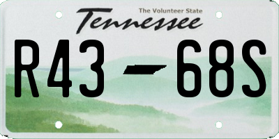 TN license plate R4368S