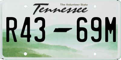 TN license plate R4369M