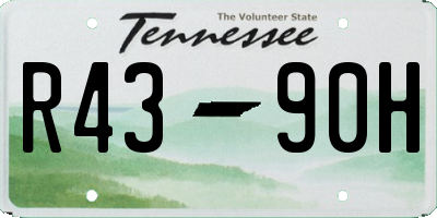 TN license plate R4390H