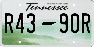 TN license plate R4390R