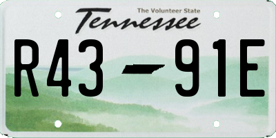 TN license plate R4391E
