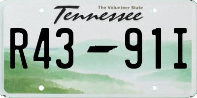 TN license plate R4391I