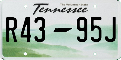 TN license plate R4395J