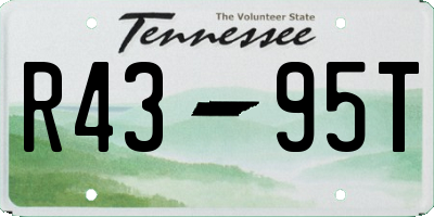 TN license plate R4395T