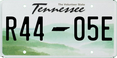 TN license plate R4405E