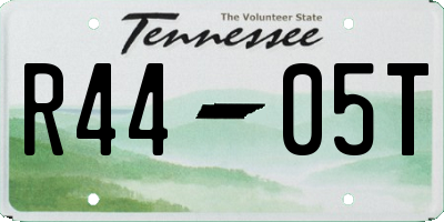 TN license plate R4405T