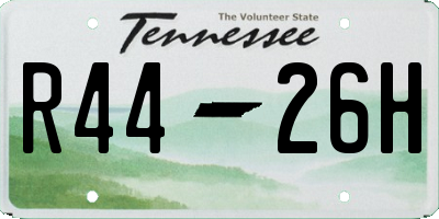 TN license plate R4426H
