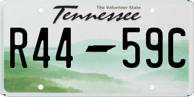 TN license plate R4459C