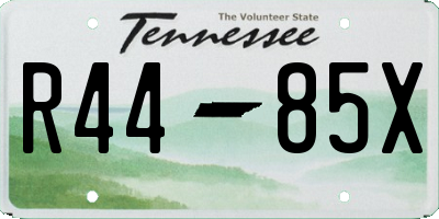 TN license plate R4485X