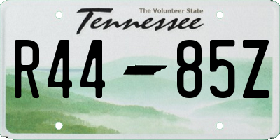 TN license plate R4485Z