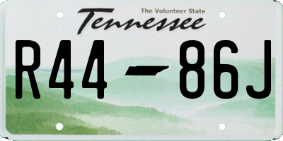 TN license plate R4486J