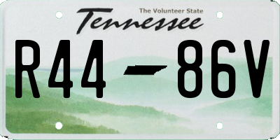 TN license plate R4486V