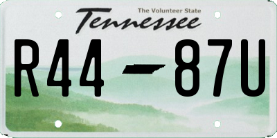 TN license plate R4487U
