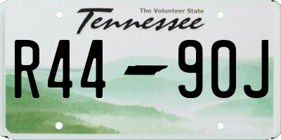 TN license plate R4490J