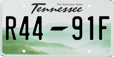 TN license plate R4491F
