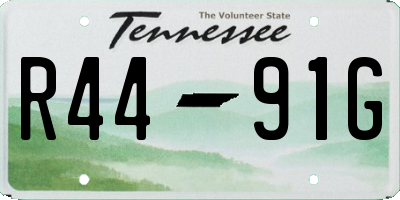 TN license plate R4491G
