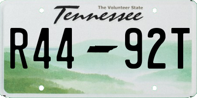 TN license plate R4492T