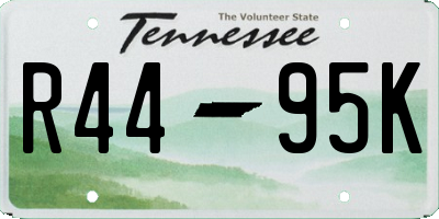 TN license plate R4495K