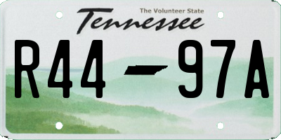 TN license plate R4497A