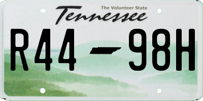 TN license plate R4498H