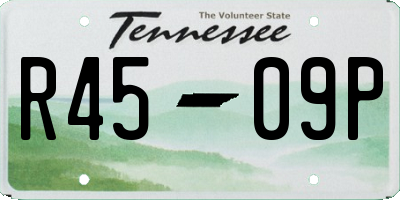 TN license plate R4509P