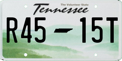 TN license plate R4515T