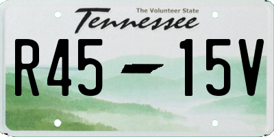 TN license plate R4515V