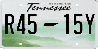 TN license plate R4515Y