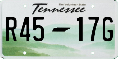 TN license plate R4517G
