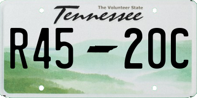 TN license plate R4520C