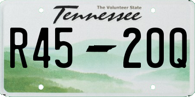 TN license plate R4520Q