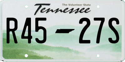 TN license plate R4527S