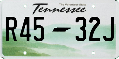 TN license plate R4532J