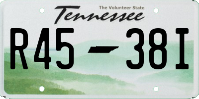 TN license plate R4538I