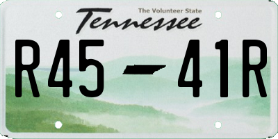 TN license plate R4541R
