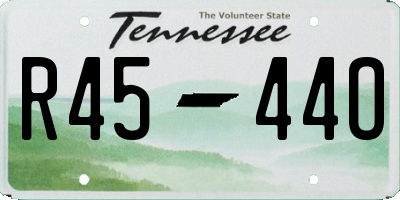 TN license plate R4544O