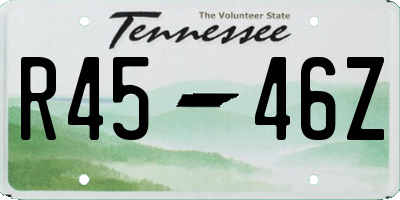 TN license plate R4546Z