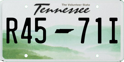 TN license plate R4571I