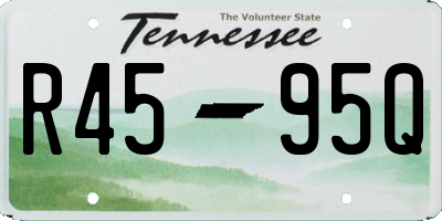 TN license plate R4595Q