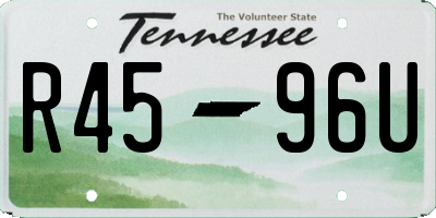 TN license plate R4596U