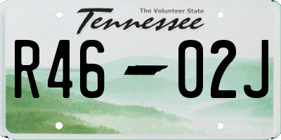 TN license plate R4602J