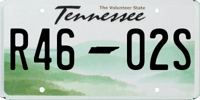 TN license plate R4602S