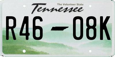 TN license plate R4608K