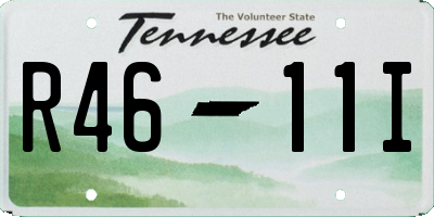 TN license plate R4611I