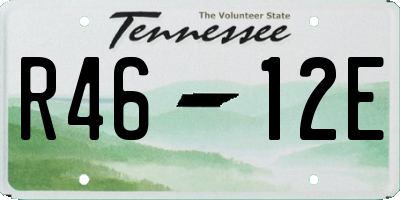 TN license plate R4612E