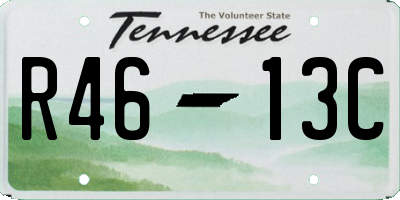 TN license plate R4613C