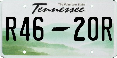 TN license plate R4620R