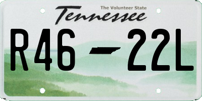 TN license plate R4622L